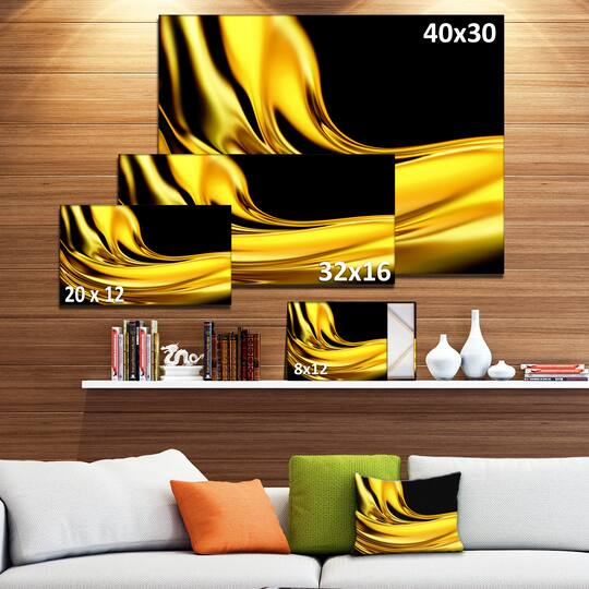Designart - Yellow Gold Texture Pattern